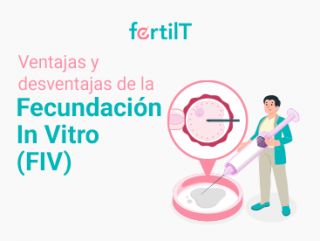 Portada de artículo con animación de extracción y fertilización de óvulo