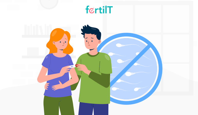 Pareja con problemas de infertilidad por azoospermia