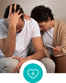Pareja con problemas de infertilidad